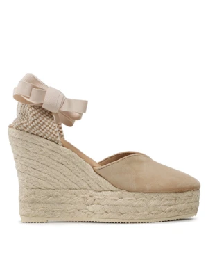 Espadryle Manebi Heart-Shaped Wedge Espadrilles M 1.1 WH Beżowy
