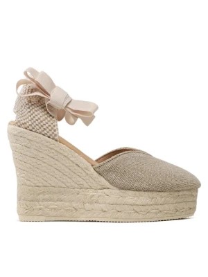 Espadryle Manebi Heart-Shaped Wedge Espadrilles O 7.1 WH Beżowy