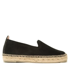 Espadryle Manebi Suede Flat Espadrilles Czarny