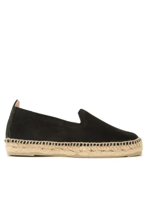 Espadryle Manebi Suede Flat Espadrilles Czarny