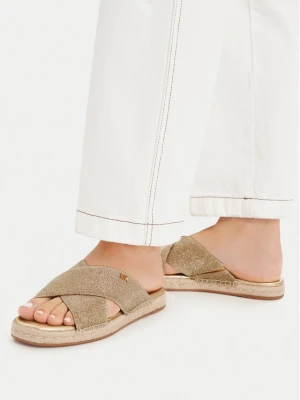 Espadryle MICHAEL Michael Kors Kenzie 40S6KZFS3D Złoty