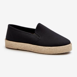 Espadryle Model 24TX02-7698 Black czarne