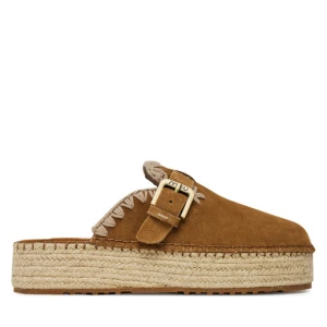 Espadryle Mou Jute clog plain MU.SW641000A Brązowy