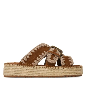 Espadryle Mou Jute sandal MU.SW641003A Brązowy