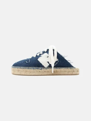 Espadryle Off White granatowy