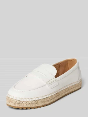 Espadryle skórzane z paskiem na cholewce model ‘Gem’ Marc O'Polo