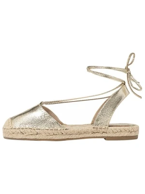 Espadryle Stradivarius złoty