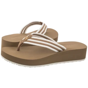 Espadryle TH Stripe Summer Sandal Safari Canvas FW0FW09196 RBC (TH1500-a) Tommy Hilfiger