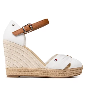 Espadryle Tommy Hilfiger Basic Opened Toe High Wedge FW0FW04784 Biały