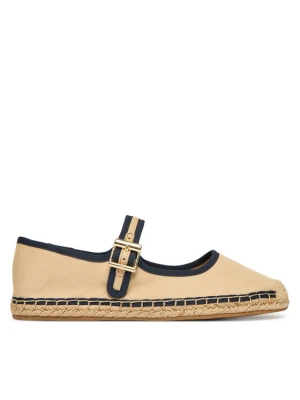 Espadryle Tommy Hilfiger Buckle Maryjane Espadrille FW0FW09239 Brązowy