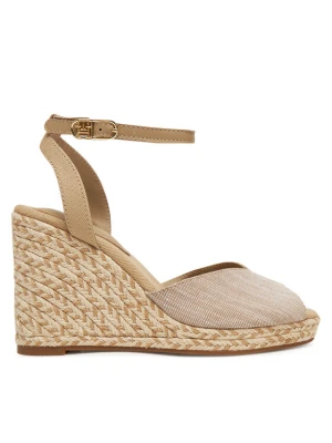 Espadryle Tommy Hilfiger Chambray High Wedge Espadrille FW0FW08588 Beżowy