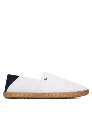 Espadryle Tommy Hilfiger Core Hilfiger Espadrille Textile FM0FM05792 Biały
