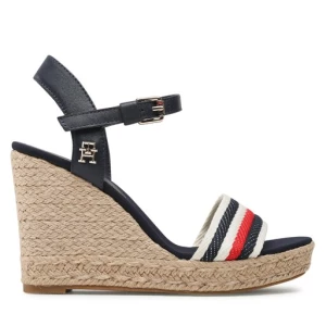 Espadryle Tommy Hilfiger Corporate Wedge FW0FW07086 Space Blue DW6