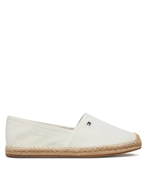 Espadryle Tommy Hilfiger Flag Canvas Espadrille FW0FW08541 Écru Kremowy