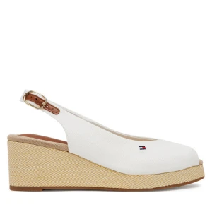 Espadryle Tommy Hilfiger Flag Mid Wedge Espad Slingback FW0FW08595 Biały