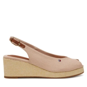 Espadryle Tommy Hilfiger Flag Mid Wedge Espad Slingback FW0FW08595 Różowy
