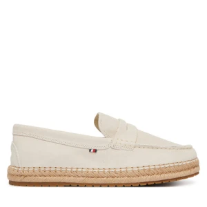 Espadryle Tommy Hilfiger Flexible Hilfiger Sde Espadrille FM0FM05794 Écru