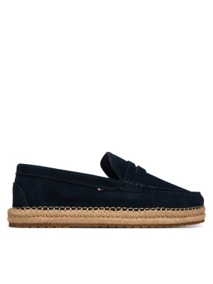 Espadryle Tommy Hilfiger Flexible Hilfiger Sde Espadrille FM0FM05794 Granatowy