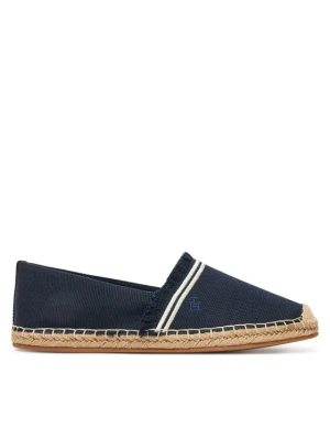 Espadryle Tommy Hilfiger Fringe Canvas Closed Espadrille FW0FW08881 Granatowy