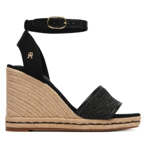 Espadryle Tommy Hilfiger High Wedge Espad FW0FW09471 Czarny