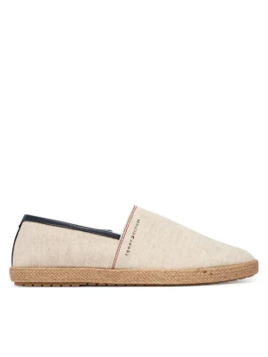 Espadryle Tommy Hilfiger Hilfiger Chambray Espadrille FM0FM05793 Écru Kremowy