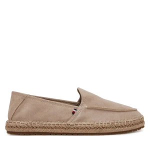 Espadryle Tommy Hilfiger Hilfiger Flex Espa Suede Loafer FM0FM05392 Beżowy