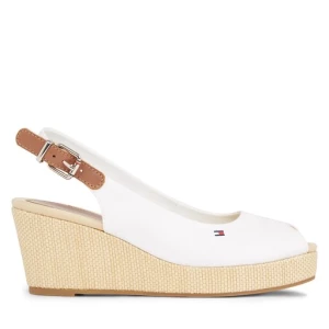 Espadryle Tommy Hilfiger Iconic Elba Sling Back Wedge FW0FW04788 Biały