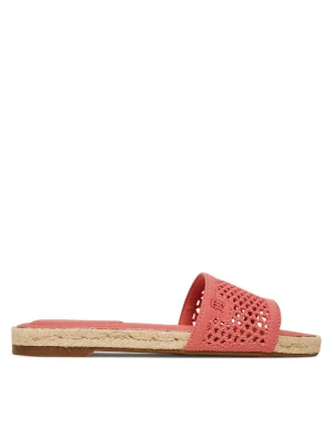 Espadryle Tommy Hilfiger Knit Mesh Espadrille Flat Sandal FW0FW08744 Koralowy