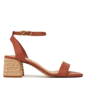 Espadryle Tommy Hilfiger Leather Ankle Strap Espad Sandal FW0FW08533 Brązowy