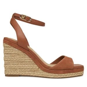 Zdjęcie produktu Espadryle Tommy Hilfiger Leather & Suede High Wedge Espad FW0FW08803 Brązowy