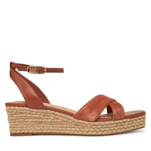 Espadryle Tommy Hilfiger Leather & Suede Mid Wedge Espad FW0FW08804 Brązowy