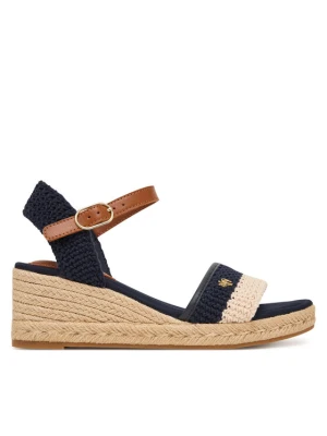 Espadryle Tommy Hilfiger Mid Espad Wedge Crochet FW0FW09516 Granatowy