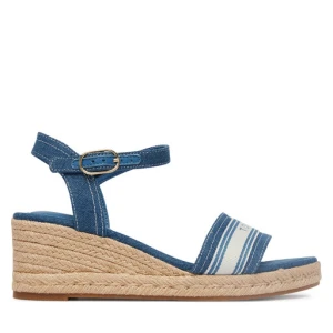 Espadryle Tommy Hilfiger Mid Wedge Espad Webbing FW0FW09230 Niebieski