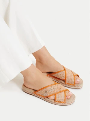 Espadryle Tommy Hilfiger Monogram Espadrille FW0FW09139 Pomarańczowy