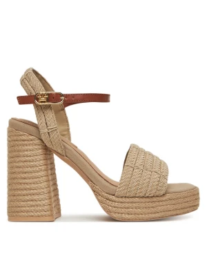 Espadryle Tommy Hilfiger Rope Heel Platform Sandal FW0FW08425 Beżowy