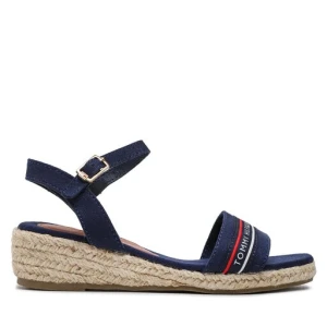 Espadryle Tommy Hilfiger Rope Wedge Sandal T3A7-32777-0048 M Granatowy
