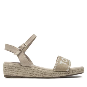 Espadryle Tommy Hilfiger Rope Wedge Sandal T3A7-33287-0890 S Beżowy