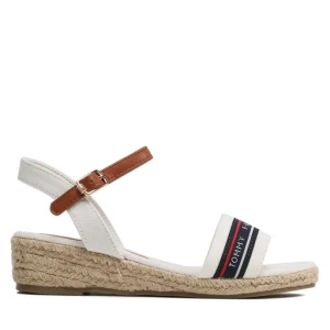 Espadryle Tommy Hilfiger Rope Wedge T3A7-32777-0048X100 M Biały
