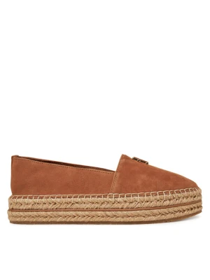 Espadryle Tommy Hilfiger Suede Platform Espadrille FW0FW08586 Brązowy