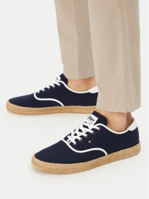 Espadryle Tommy Hilfiger Th Hi Vulc Core Jutte Canvas FM0FM05872 Granatowy