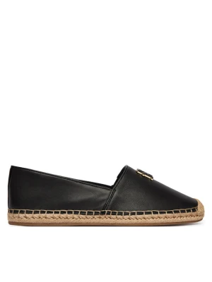 Espadryle Tommy Hilfiger Th Logo Leather Espadrille FW0FW09246 Czarny