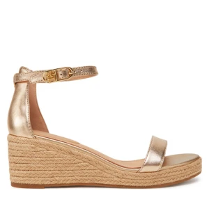 Espadryle Tommy Hilfiger Th Metallic Mid Wedge Espadrille FW0FW08663 Złoty