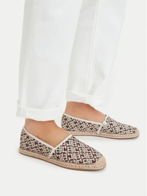 Espadryle Tommy Hilfiger Th Monogram Jacquard FW0FW09501 Brązowy