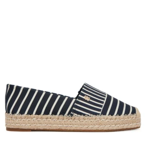 Espadryle Tommy Hilfiger Th Platform Espadrille Stripes FW0FW09143 Granatowy