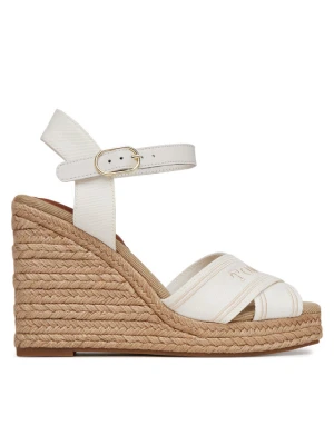 Espadryle Tommy Hilfiger Tommy Hilfiger Espad High Wedge FW0FW08668 Écru Kremowy