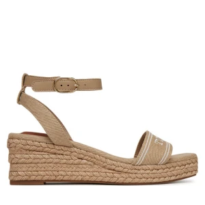 Espadryle Tommy Hilfiger Tommy Hilfiger Espad Mid Wedge FW0FW08805 Beżowy