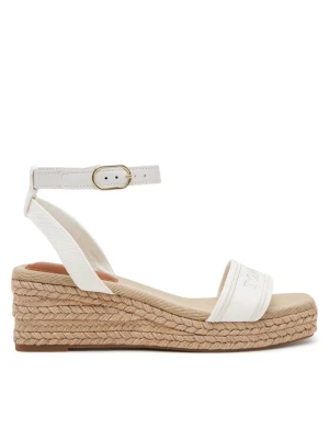 Espadryle Tommy Hilfiger Tommy Hilfiger Espad Mid Wedge FW0FW08805 Écru Kremowy