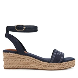 Espadryle Tommy Hilfiger Tommy Hilfiger Espad Mid Wedge FW0FW08805 Granatowy