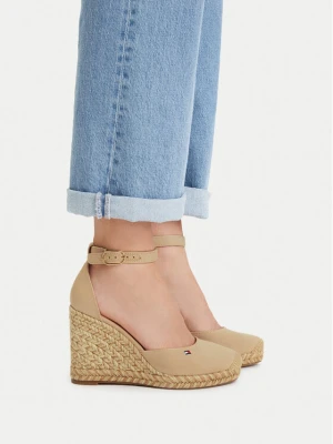 Espadryle Tommy Hilfiger Wedge FW0FW09225 Beżowy