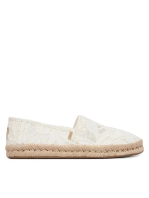 Espadryle Toms Egret Floral Crochet 10023030 Biały